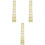 3Pcs Easy-Remove Yellow Cello Fingerboard Label Stickers for Learning 4