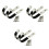 6Pièces Support Mural Durable Argenté Pour Fusils Semi-Automatiques 3