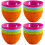 48Pcs Assorted Color Bowls Reusable for Household Use 4