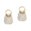 2St Witte Gevlochten Dames Clutch Handtas 3