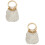 2St Witte Gevlochten Dames Clutch Handtas 5
