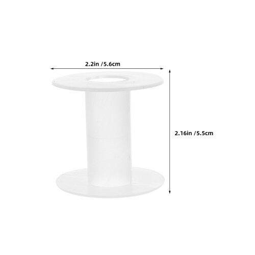20Pcs Durable Transparent Plastic Embroidery and Craft Thread Spools 2