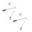 2Pcs Silver Blind Rod with Hook Lightweight Aluminum Plastic 9