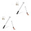 2Pcs Silver Blind Rod with Hook Lightweight Aluminum Plastic 10