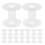 20Pcs Durable Transparent Plastic Embroidery and Craft Thread Spools 10