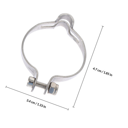 2Pièces Fixations Acier Pour Câbles Et Argent 1