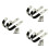 6Pièces Support Mural Durable Argenté Pour Fusils Semi-Automatiques 6