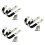 6Pièces Support Mural Durable Argenté Pour Fusils Semi-Automatiques 7