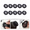 10Pièces Chignon Élastique Noir Accessoire Femme 7