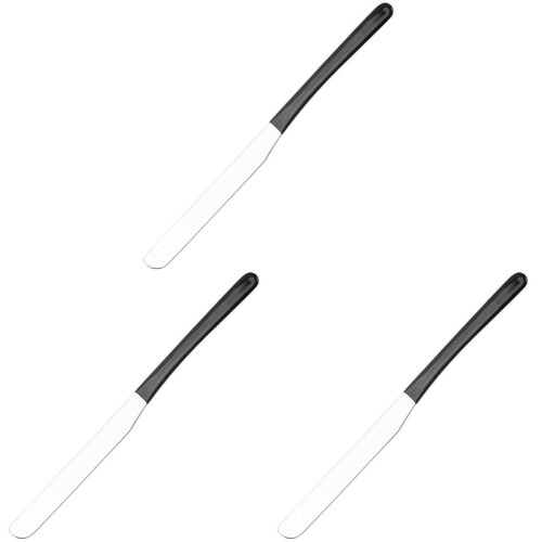 3Pièces Outils Mélange Métal Noir Acier Durable 2
