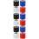 12Pièces Rouleaux Tendeurs De Multicolores Antidérapants 9