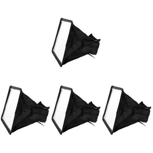 4Pièces Diffuseur Flash Caméra Softbox Protecteur Portable Assortis 2