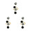3Pièces Mode Dorées Style Joint Matériau Premium 8