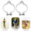 2Pièces Fixations Acier Pour Câbles Et Argent 6