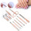 Exquisite Gift Manicure Set, 9PCS Sharp Instruments Ergonomically Designed for Professional Grooming, Includes Durable Portable PU Leather Case, High 5