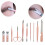 Exquisite Gift Manicure Set, 9PCS Sharp Instruments Ergonomically Designed for Professional Grooming, Includes Durable Portable PU Leather Case, High 6