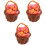3Ensembles Mini Paniers Micro-Scènes En Résine Et Bambou Oeufs 3
