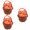 3Ensembles Mini Paniers Micro-Scènes En Résine Et Bambou Oeufs 7