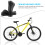1Paire Poignées Guidon Polyvalentes Aluminium 9