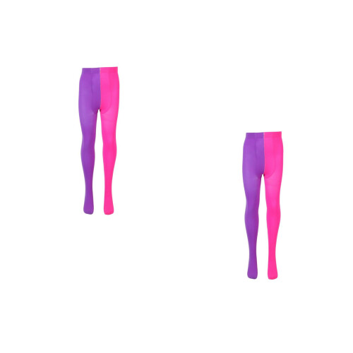 2Pièces Bas Soie Élasticité Rose Violet Conception Antidérapante 2