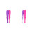 2Pièces Bas Soie Élasticité Rose Violet Conception Antidérapante 4