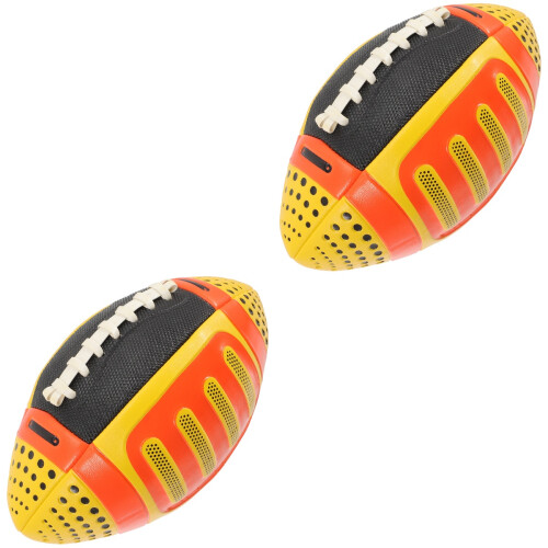2St Elastische Kinderrugbybal Multi Outdoor Speelbal Training 1