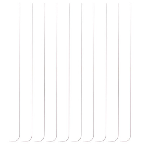 10 Pieces 6 Inches Curved Beading Needle Stainless Bead Spinner Needle String Bead Needle for Spin and String Bead