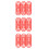 180St Plastic Carnival Ringen Rood Voor Ringwerpen En Feestspel 6