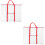 2St PVC Tekenmap Opbergtas Met Rits En Handgreep 6