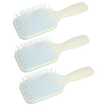 3pcs Silicone Paddle Hairbrush Set, Detangling 21x7cm Portable Massager