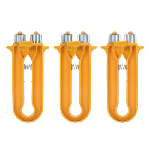 Multi-Function Beekeeping Tool Featuring Wire Tensioner and Crimper, Stainless Steel and Plastic Construction for Efficient Hive Frame Preparation