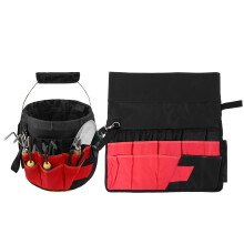 Organizer Bag for Garden Tools, Universal Bucket Fit with Pockets, Durable Lightweight Storage Solution for Horticulture and Outdoor Work