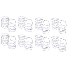 48 Stuks Plastic Doorzichtige Opbergdoos voor Het Verzamelen van Kleine Voorwerpen, Kralen, Sieraden