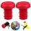 3Paires Embouts De Guidon Compacts Solides 8