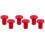 3Paires Embouts De Guidon Compacts Solides 10
