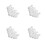 40St Witte Plastic Mini Voor Poppenhuis En Landschap 7