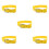 5Pcs Adjustable Baseball Belt Yellow Softballs Belt with Metal Ring 8