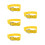 5Pcs Adjustable Baseball Belt Yellow Softballs Belt with Metal Ring 10