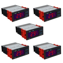 5X STC-9200 Digitaler Temperatur Regler mit Thermoregulatorre mit Alarm Funktion für Kühlung und Abtauen Lüfter, AC 220 V