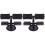 2Pièces Barre De Musculation Ventouse Noire Support Jambes 3