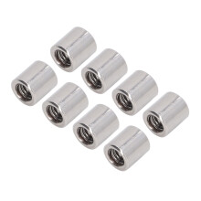 M6x1.0 Stainless Steel Coupling Nut 50 Pack for Round Rod and Tube Connections