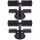 2Pièces Barre De Musculation Ventouse Noire Support Jambes 5