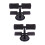 2Pièces Barre De Musculation Ventouse Noire Support Jambes 7