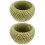 2Pièces Panier Vert En Bambou Solide Pour Rangement Multifonction 6