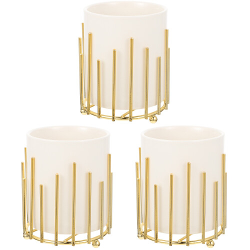 3St Multifunctionele Penhouder Goud Voor En Accessoires 2
