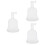 3Pièces Menstruelle Silicone Transparent Pour Rangement 5