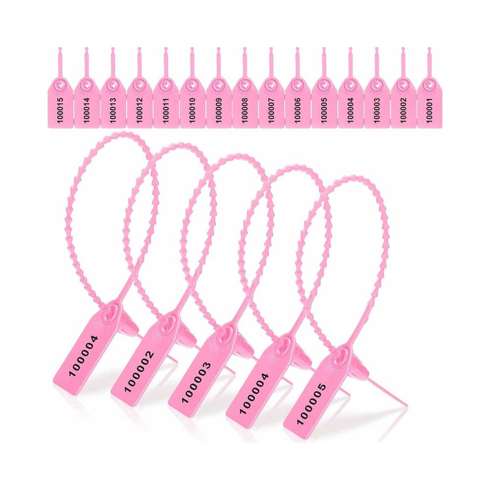 1000 Pcs Plastic Tamper Seals Fire Extinguisher Tags Security Tags Seals Safety Numbered Zip Ties Labels 6031758893877