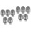 10St Touchscreen Pen Nibs Vervangende Stylus Tips Meshvezel 4