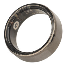 Black Smart Health Ring 12 Size, Step & Sleep Tracker, Waterproof