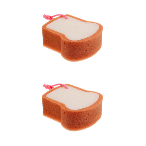 2Pièces Éponge Brosse Bain Confort Nettoyage 2